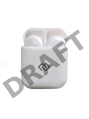 Гарнитура вкладыши Digma TWS-10 белый беспроводные bluetooth