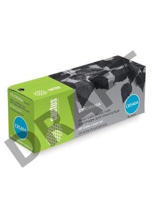 Тонер Картридж Cactus CS-CB540A черный для HP Color LaserJet CP1215/1515/CM1312 (2200стр.)