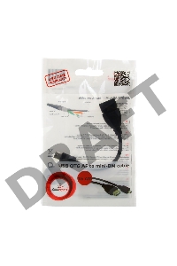 Кабель Gembird/Cablexpert  A-OTG-AFBM-002 AF/Mini-BM,  0.15м, пакет 