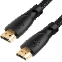Greenconnect Кабель 3.0m HDMI версия 2.0, HDR 4:2:2, Ultra HD, 4K 60 fps 60Hz/5K*30Hz, 3D, AUDIO, 18.0 Гбит/с, 28/28 AWG, OD7.3mm, тройной экран, черный нейлон, GCR-HM811-3.0m Greenconnect Кабель 3.0m HDMI версия 2.0, HDR 4:2:2, Ultra HD, 4K 60 fps 60Hz/5