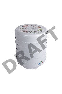 Сушилка для овощей и фруктов Великие реки Ветерок-5, 5 поддонов, цветная упаковка