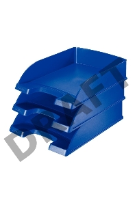 Лоток горизонтальный Esselte 52270035 A4 синий пластик