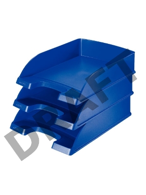 Лоток горизонтальный Esselte 52270035 A4 синий пластик