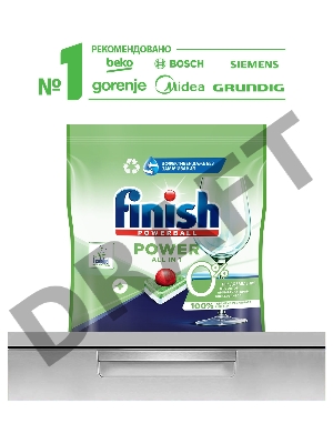 Таблетки Finish Power All in 1 (упак.:60шт) (3187929) для посудомоечных машин