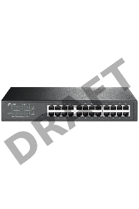 Коммутатор TP-Link SMB TL-SG1024DE 24-Port Gigabit Easy Smart Switch, 24 10/100/100Mbps RJ45 ports,  MTU/Port/Tag-based VLAN, QoS, IGMP Snooping