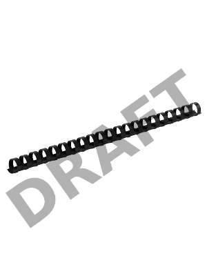 Расходные материалы Lamirel Пружина пластиковая LA-7867501 (14 мм. Цвет: черный, 100 шт.)