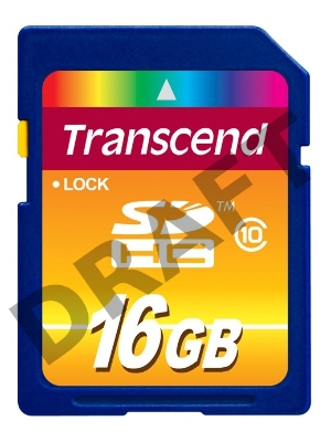 Флеш карта SDHC 16Gb Class10 Transcend TS16GSDHC10