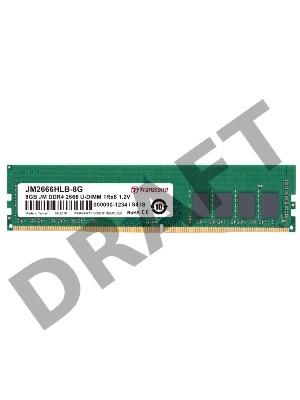 Модуль памяти Transcend U-DIMM DDR4 8GB , 2666 МГц, 1Rx8, 1.2V