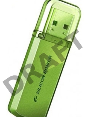 Флеш Диск Silicon Power 8Gb Helios 101 SP008GBUF2101V1N USB2.0 зеленый