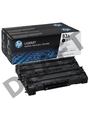 Тонер-картридж набор из 2 шт HP 83A черный (CF283AF) (2*1500 стр)