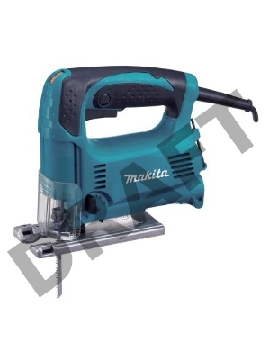 Лобзик Makita 4329K Лобзик,в\рук, {450Вт,500-3100об\м,ход-18мм,рез-65мм,1.9кг,чем,маятн}