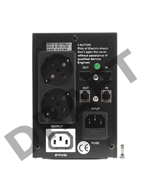 Источник бесперебойного питания CROWN ИБП CMU-SP650EURO {650VA, металл, 1x12V/7AH, розетки 2*EURO+1*IEC bybass} CM000001490