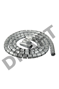 Кабельный органайзер Buro BHP CG252S Spiral Hose 25x2000mm Silver