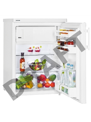 Мини-холодильник Liebherr T 1714 / 85x55.4х62.3, однокамерный, объем камер 127/18л, морозильная камера сверху, белый