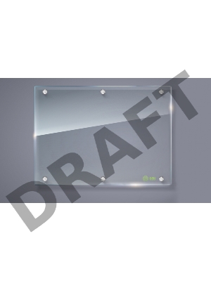 Демонстрационная доска Cactus CS-GBD-90x120-TR стекло стеклянная 90x120см прозрачный