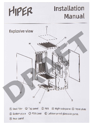 Корпус Hiper BH33 черный без БП ATX 1x120mm 1xUSB2.0 1xUSB3.0 audio bott PSU