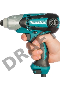 Дрель-шуруповерт Makita TD0101F Шуруповерт уд,{230Вт,0-3200у\м,6-ти гран 6.35,100Нм,0.99кг,кор,M4-M14,бита Philips,подсветка}