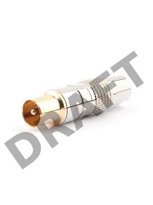 Разьем Cablexpert TVPL-05, TV (папа) позолоченный, латунь OD8.5, блистер