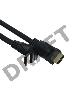 Кабель VCOM CG523-3M Кабель HDMI<=>HDMI-угловой коннектор 90град  3м, 2.0V