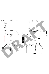 Кресло Бюрократ CH-296NX/GRAFFITY спинка сетка черный сиденье черный граффити Graffity