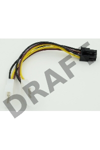 Кабель питания Molex/PCI-E 6pin 0.15м