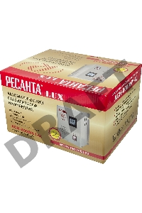 Стабилизатор напряжения Ресанта АСН-8 000 Н/1-Ц 63/6/17 Стабилизатор Lux {220В±8%, Габ. 305х190х360, Вес 15кг}