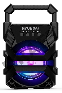 Колонка порт. Hyundai H-PS1000 черный 9W 1.0 BT/USB 10м 500mAh