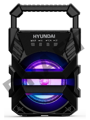 Колонка порт. Hyundai H-PS1000 черный 9W 1.0 BT/USB 10м 500mAh