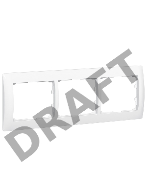 Электроустановочные изделия Legrand Legrand 771003 Рамка Galea Life 3 поста горизонтальная (белая)