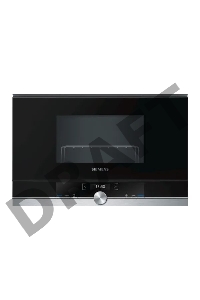 Микроволновая печь SIEMENS BE634LGS1M iQ700 Встраиваемая, 382 x 594 x 318 21л 900W гриль TouchControl 10 автопрограмм открытие двери с кнопки