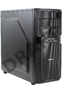 Корпус Zalman Z1 <Middle Tower, ATX,micro-ATX, без БП, размеры 199(Ш)х432(В)х457(Г)мм, черный, 5.25 х2 (внешний), 3.5х4 и 2.5х1 (внутренние), 120мм вентиляторы спереди и сзади, USB 3.0. и 2.0>