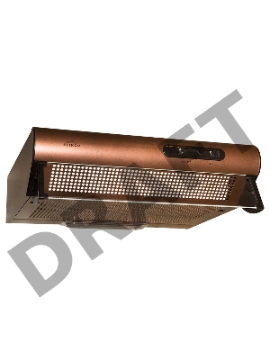 Вытяжка ELIKOR Davoline 60П-290-П3Л (медь) (медь, 160Вт, 3 скорости, механическое управление)