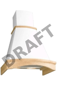 Вытяжка каминная Elikor Ротонда 50П-650-П3Л бежевый/неокрашенный дуб управление: ползунковое (1 мотор)