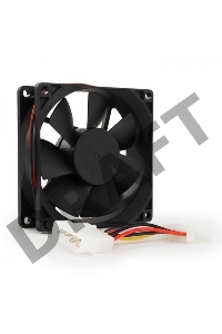 Вентилятор для корпуса Gembird 80x80x25mm, широкий разъем 4pin 8025K/FANCASE-4