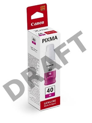 Контейнер с чернилами Canon GI-40 M для G5040/G6040. Пурпурный. 7700 страниц.