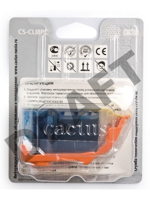 Картридж струйный Cactus CS-CLI8PC голубой для Canon MP970 iP6600D iP6700D (12ml)