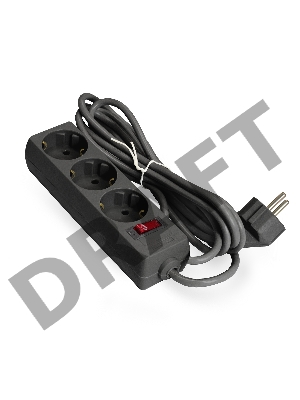 Удлинитель ExeGate EX279345RUS EC-3-1.8B (3 розетки, 1.8м, евровилка, черный) Удлинитель ExeGate EX279345RUS EC-3-1.8B (3 розетки, 1.8м, евровилка, черный)