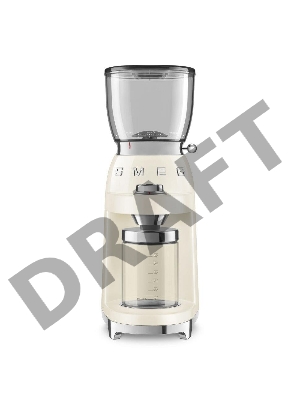 Кофемолка SMEG CGF01CREU с коническими жерновами, кремовый