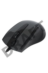 Мышь A4Tech N-500F (серый глянец/черный) USB, 3+1 кл.-кн.,провод.мышь