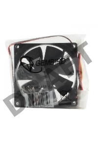 Вентилятор для корпуса Gembird 80x80x25mm, широкий разъем 4pin 8025K/FANCASE-4