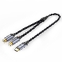 Переходник-разветвитель Vention гибкий USB-C M/2RCA F - 1м