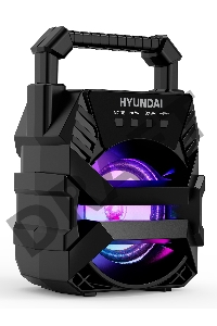 Колонка порт. Hyundai H-PS1000 черный 9W 1.0 BT/USB 10м 500mAh