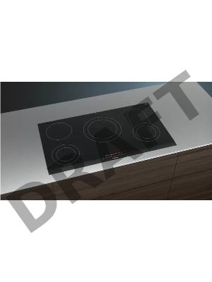 Варочная панель SIEMENS ET975FKB1Q iQ300 Встраиваемая электрическая, 45x912x520 4 зоны готовки 17 уровней мощности touchSlider блокировка от детей