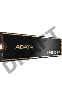 Твердотельный накопитель SSD M.2 2280 1TB ADATA LEGEND 960 Client SSD [ALEG-960-1TCS] PCIe Gen4x4 with NVMe, 7400/6000, IOPS 730/610K, MTBF 2M, 3D NAND, 780TBW, 0,43DWPD, Heat Sink, SMI SM2264, Work with PS5, RTL