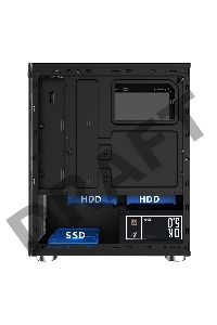 Корпус 1STPLAYER FIREBASE X2 / mATX, tempered glass side panels / 4x 120mm LED fans inc. / X2-4R1