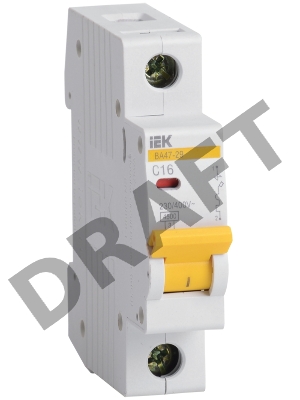 Авт. выкл. Iek MVA20-1-020-B ВА47-29 1Р 20А 4,5кА х-ка В ИЭК