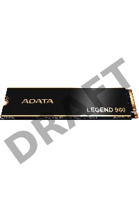 Твердотельный накопитель SSD M.2 2280 1TB ADATA LEGEND 960 Client SSD [ALEG-960-1TCS] PCIe Gen4x4 with NVMe, 7400/6000, IOPS 730/610K, MTBF 2M, 3D NAND, 780TBW, 0,43DWPD, Heat Sink, SMI SM2264, Work with PS5, RTL