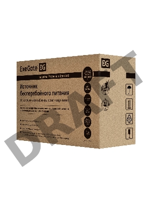 ИБП ExeGate SpecialPro UNB-2000.LED.AVR.EURO.RJ <2000VA/1200W, LED, AVR, 4 евророзетки, RJ45/11, Black>