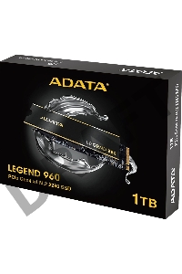 Твердотельный накопитель SSD M.2 2280 1TB ADATA LEGEND 960 Client SSD [ALEG-960-1TCS] PCIe Gen4x4 with NVMe, 7400/6000, IOPS 730/610K, MTBF 2M, 3D NAND, 780TBW, 0,43DWPD, Heat Sink, SMI SM2264, Work with PS5, RTL