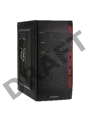 Корпус Minitower Exegate QA-410 Black, mATX, <XP400, Black, 120mm> 2*USB, Audio